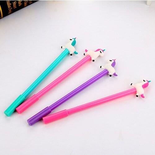 36PCS Creative Cute Pony Neutral Pen Cartoon Signature Pen 0.5mm Student Stationery Office Exam Special Pen