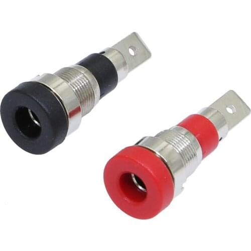 5pcs 4mm Copper Binding Post safety Banana Socket Panel Wire Connector BS4241