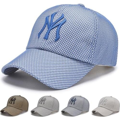 2021 New Mesh Baseball Cap New York Summer Fashion Hip Hop MY Snapback Women Men caps Outdoor Dad Hat