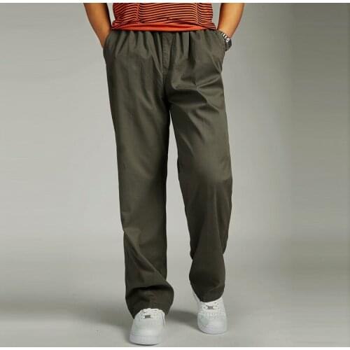 Autumn Winter Big Size Mens Thick Casual Cotton Pants Male Plus Size Loose Overalls Cargo Pants Long Trousers 3XL 4XL 5XL 6XL