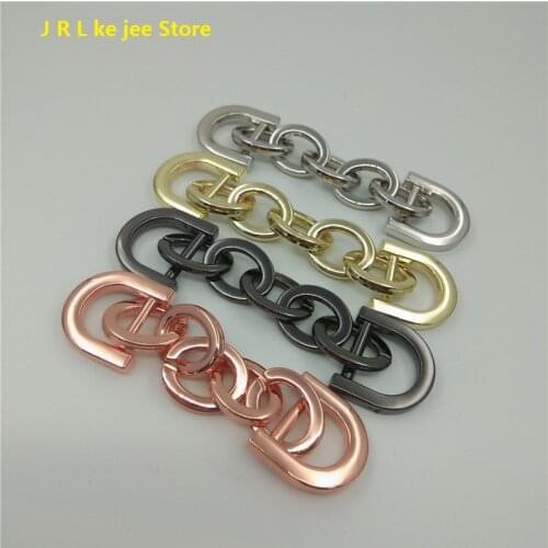 10pcs /30pcs 4 colors high-quality zinc alloy handbag chain, shoulder strap link buckle, bag metal accessories
