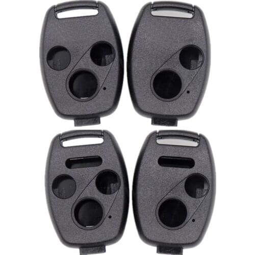 20pcs/lot Remote Key Case Shell fit for HONDA Accord CRV Pilot Civic Fit Fob 2 3 4 Buttons No Blade
