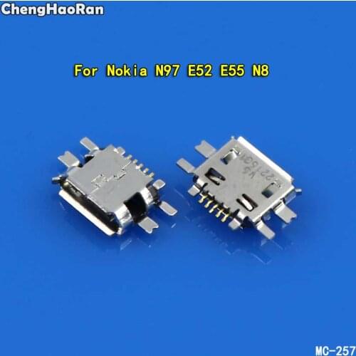 ChengHaoRan 10pcs Micro USB Jack Connector Socket Data Charging Port,Tail Plug For Nokia N97 E52 E55 N8