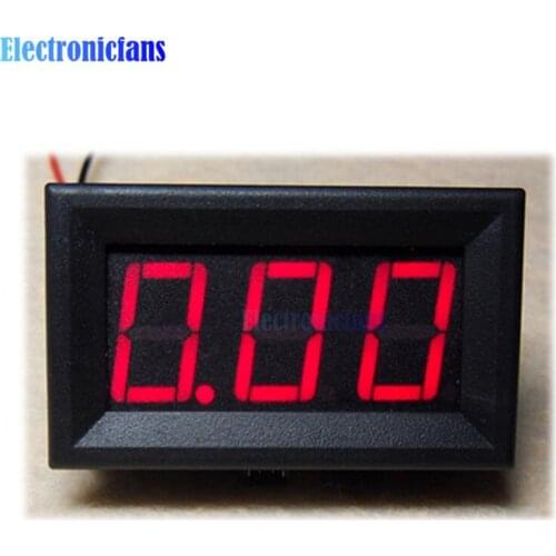 NEW Red LED Panel Meter Mini Digital Ammeter DC 0 To 20A