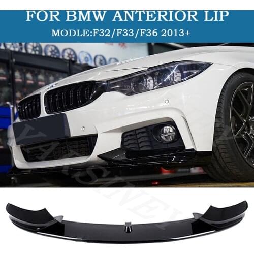 For BMW 4-series F32 modified MP front lip with glossy black matte black carbon print F32F33F36 car front Skirt