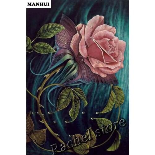 DIY Diamond Paintings Diamond Mosaic Flowers Full Square Diamonds and Round Diamond Embroidery FB007