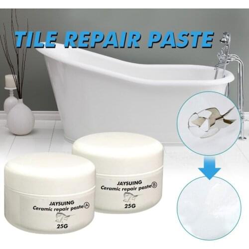 Ceramic Repair Paste Set Instant Waterproof Repair Cream Effective Repair Kit Bathroom Sink Bath Tub Floor Instant Ceramic Grout