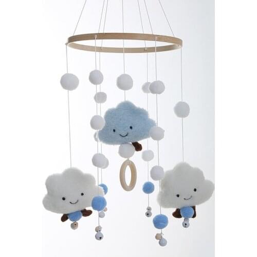 Baby Mobile Crib Rattles Toys 0-12 Months for Baby Newborn Crib Toddler Carousel for Cots Kids Handmade Toy Home Decor