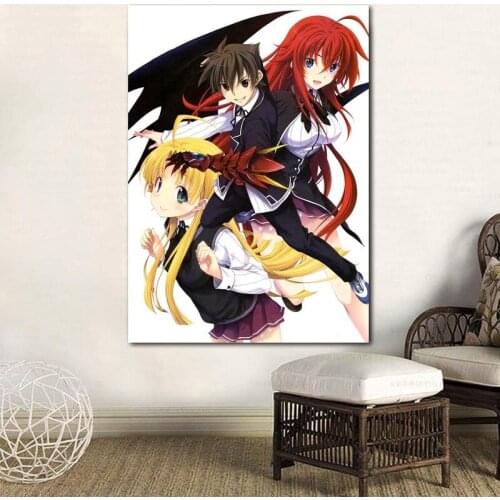 Modular Printed Home Wall Artwork Decoration Canvas Painting High School DXD Anime Pictures Nordic Modern Poster For Living Room