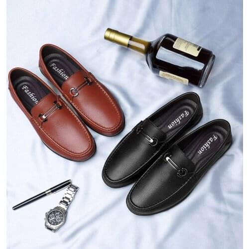 Mens shoes spring and autumn brand leather comfortable high quality lightweight outdoor loafers driving shoes large size 46