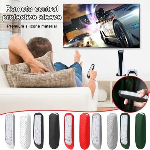 Home TV Soft Silicone Bumper Case Cover For PS5 Remote Control Shockproof Protective Sleeve Skin Shell For PS 5