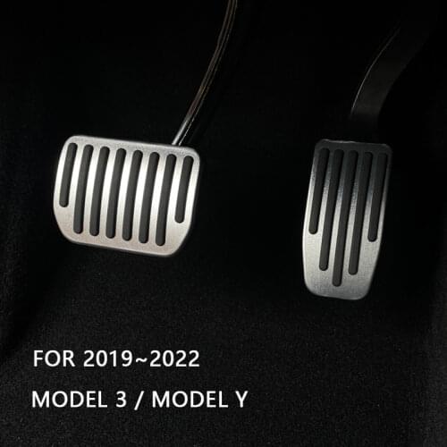 Aluminum alloy Foot Pedal For Tesla Model 3Y Accelerator Gas Fuel Brake Pedal Rest Pedal Pads Mats Cover Accessories Car Styling
