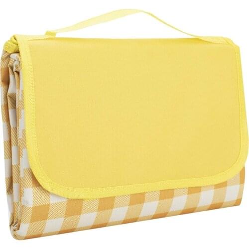 Outdoor Picnic Blanket ,Foldable Blanket,Slip Resistant Mat with Handle for Family,Beach,Park,Camping (145CMx200CM)