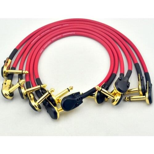 Instrument Guitar Effects Patch Cable With Gold Plated (6.35mm) Low-Profile for guitarra pedals effects accessories cable