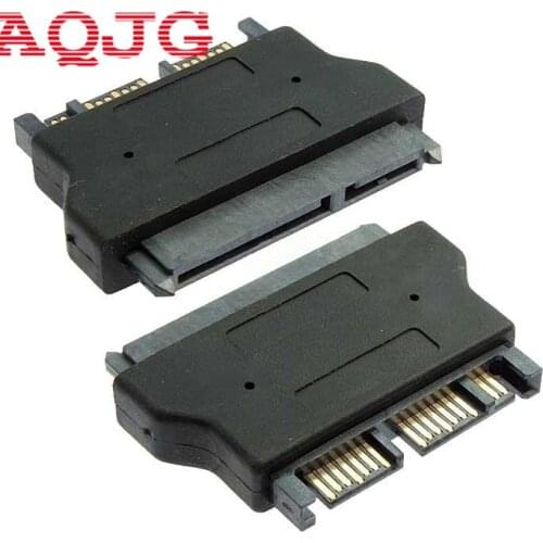 1PC Slim SATA 7+15 22Pin Male to SATA Female 7+6 13Pin Adaptor Convertor Adapter for Desktop Laptop HDD Hard Disk Drive AQJG