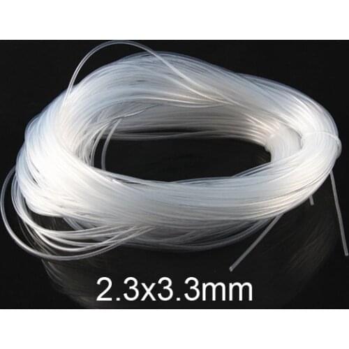 2.3x3.3mm 2.3mm 3.3mm Transparent silica gel tube food grade silicone tube lucency silicon hose FDA tasteless capillary tubing