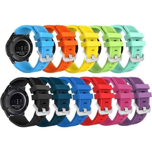 Sport 22mm band for samsung galaxy watch 46mm S3 Frontier/Classic huawei watch gt strap silicone bracelet huami amazfit belt