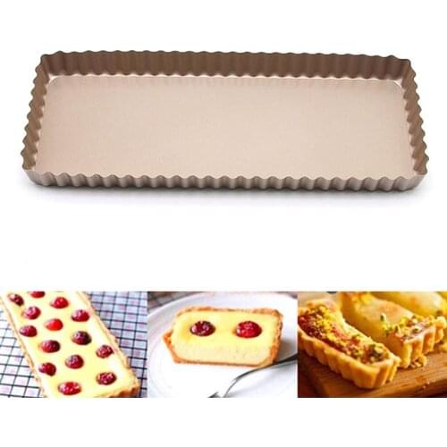 Bread Baking Pan Rectangular Removable Bottom Non-stick Bread Mould Cake Pan Pastry Bakeware Baking Tray Kitchen Bakeware Mat