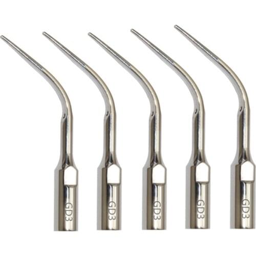 Dental 5PCS Dental Ultrasonic Scaler Tips 5* Dental Ultrasonic Supragingival Scaling Tip fit DTE/Satelec Scaler GD3