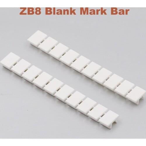 ZB8 blank marker strips for UK6N URTK/S Din Rail Terminal Block Mark bar morsettiera ZB-8 bornier terminals marking label
