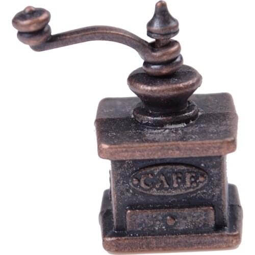 1/12 Dollhouse Miniature Kitchen Vintage Coffee Grinder For Doll Gift
