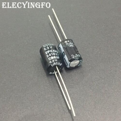 10pcs/100pcs 1000uF 6.3V1000UF EPCOS B41827 Series 8x11.5mm 6.3V1000uF Aluminum Electrolytic capacitor
