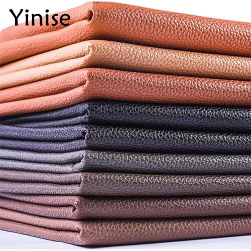 100x137cm Synthetic Leather Fabric Thick Italian Lychee PU Leather Fabrics Artificial Faux Leather DIY Sofa Bags Home Decoration