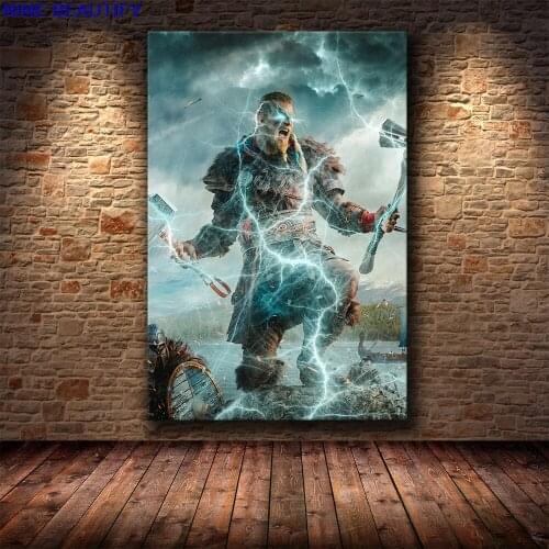 2021 HD Print Anime Painting Canvas Pictures Assassins Creed Poster Wall Art For Living Room ChildrenS Bedroom Decor Unframed
