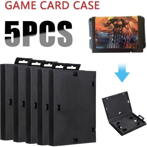 5pcs High Quality Game Case Cover Protector Shell Durable Game Storage Box Card Cases Replacement For S-ega Genesis Cartridge