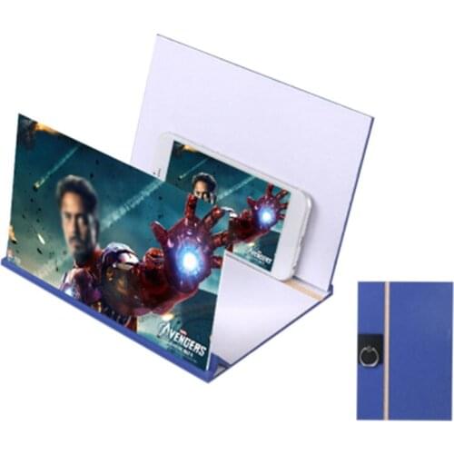 8 inch Wood 3D Screen Magnifier Wood Holder Stand For Mobile Phone Video Amplifier Folding Enlarged Expander Stand