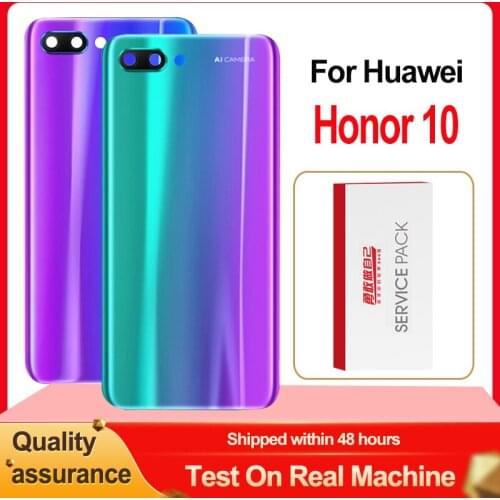 AAA+++ Quality For Huawei Honor 10 Back Glass Battery Cover Rear Door Housing Case Panel For Honor 10 Back Housing Rear Cover