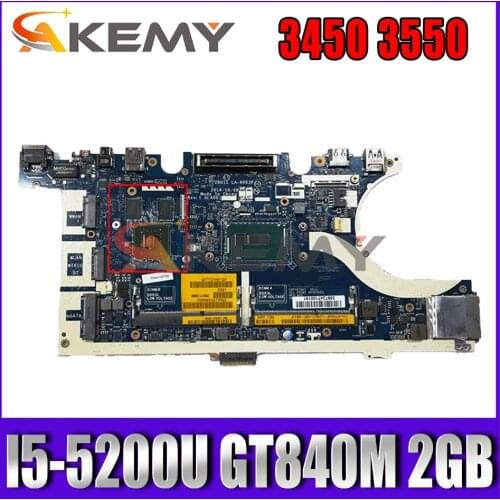 Akemy I5-5200U 840M 2GB FOR DELL Latitude E7450 Motherboard ZBU11 LA-A963P CN-0796WF 796WF Mainboard 100% tested