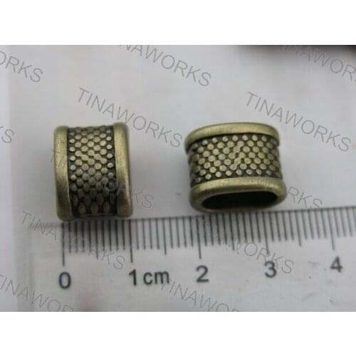 FREE SHIPPING 30pcs Antique-Brass Spacer Findings For Licorice Leather 10*7.5mm--PAT127AB