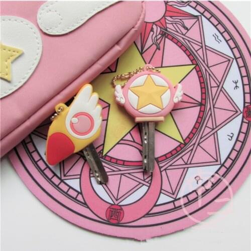 Anime Card Captor SAKURA Keychain Cosplay Cute Pendant Keyring Key chain
