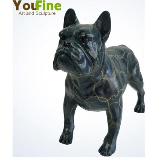 Bronze Dog Sculpture Bronze Dog Statue Animal Sculpture Modern Art Home Office Decor Upscale Gifts Desktop Ornaments Crafts