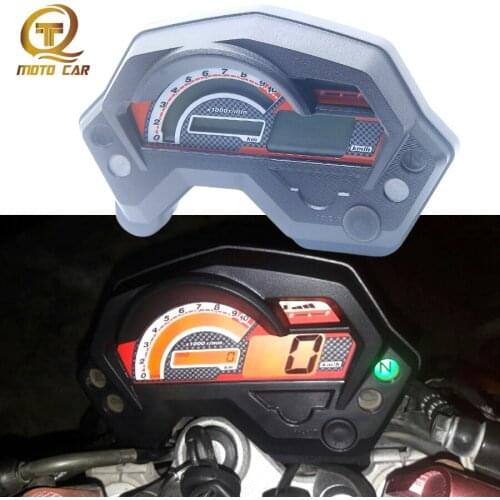Motorcycle digital Speedometer LCD Odometer Gear Meter Tachometer Guage Instrument fuel Velocimetro for Yamaha FZ16 Accessories