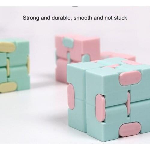 Children Adult Decompression Toy Infinity Square Puzzle Toys Relieve Stress Funny Hand Game Four Corner Maze