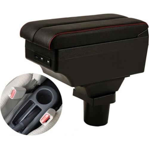 For Toyota Yaris Vitz Armrest box double layer with usb interface