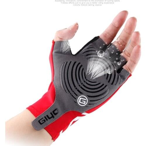 GIYO S-02 Summer Road Bicycle Antiskid Cycling Outdoor Sport Glove Bike Half Finger Breathable Shock Absorbing Gloves