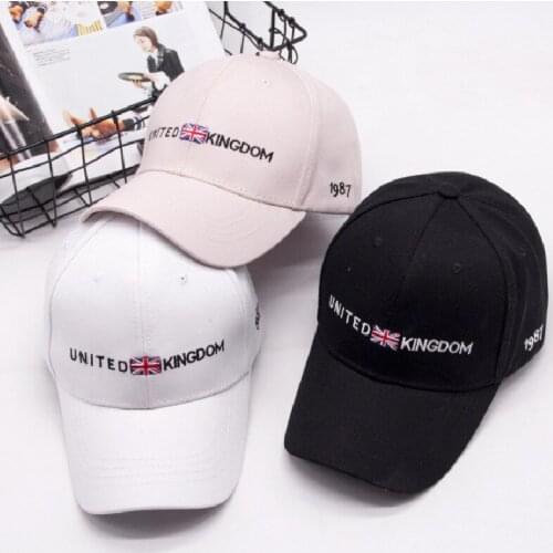 England flag alphabet embroidery Baseball Cap Breathable Wild Sun protection Caps unisex Men sport sun Hat Autumn spring outdoor