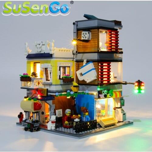SuSenGo LED Light kit For 31097 Creator Townhouse Pet Shop & Café , (Model Not Included)