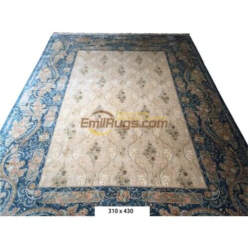 Handmade carpet handmade knotted carpet French carpet wool carpet real silk carpet