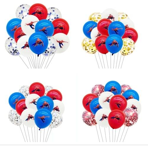 Spiderman Latex balloon Boy child Super hero Birthday party decorations Spiderman series Birthday balloons spider Toy balloon