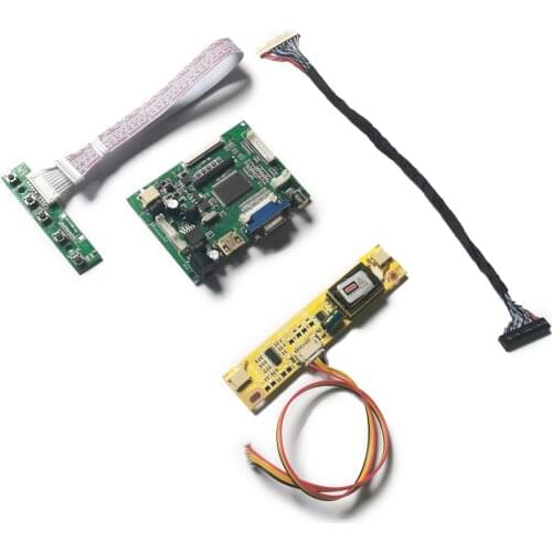 LVDS 30 Pin for B170PW02/B170PW04/B170PW07 DIY kit 1440*900 monitor controller drive board VGA AV 2-CCFL LCD matrix