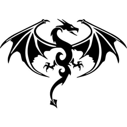 Mythical Animal Dragon Decal Fashionable Body Window Decoration PVC Waterproof Sunscreen car Sticker Apply to car Window Laptop