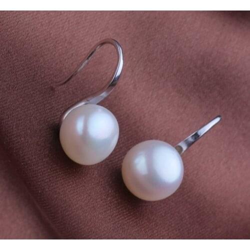 Fashion Natural Fresh Water 9-10mm Pearl Earrings Bridal Wedding Earrings Drop Earrings Jewelry 10 pairs/lot