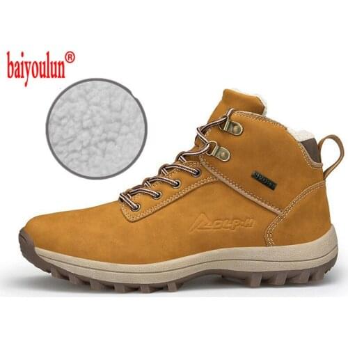 2021 Real Trekking Sapato Masculino Winter Mens Hiking Shoes Outdoor Climbing Breath And Two Style Male Big Size 38-48 Walking