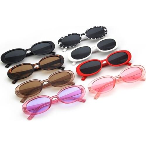 New Fashion Cow Color Small Frame Sunglasses Fashion Brand Designer Creative Ladies Sun Glasses UV400 Zonnebril