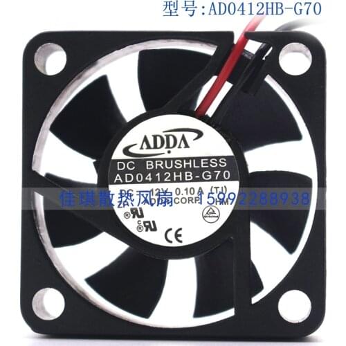 New original AD0412HB-G70 4010 12V 0.10A 4CM silent cooling fan