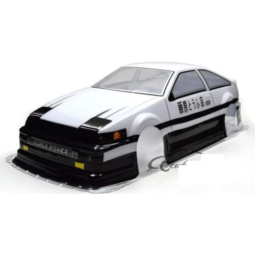YUKALA No:080 white1:10 RC parts painted body shell for 1/10 RC racing on-road drift car size: 435*195mm